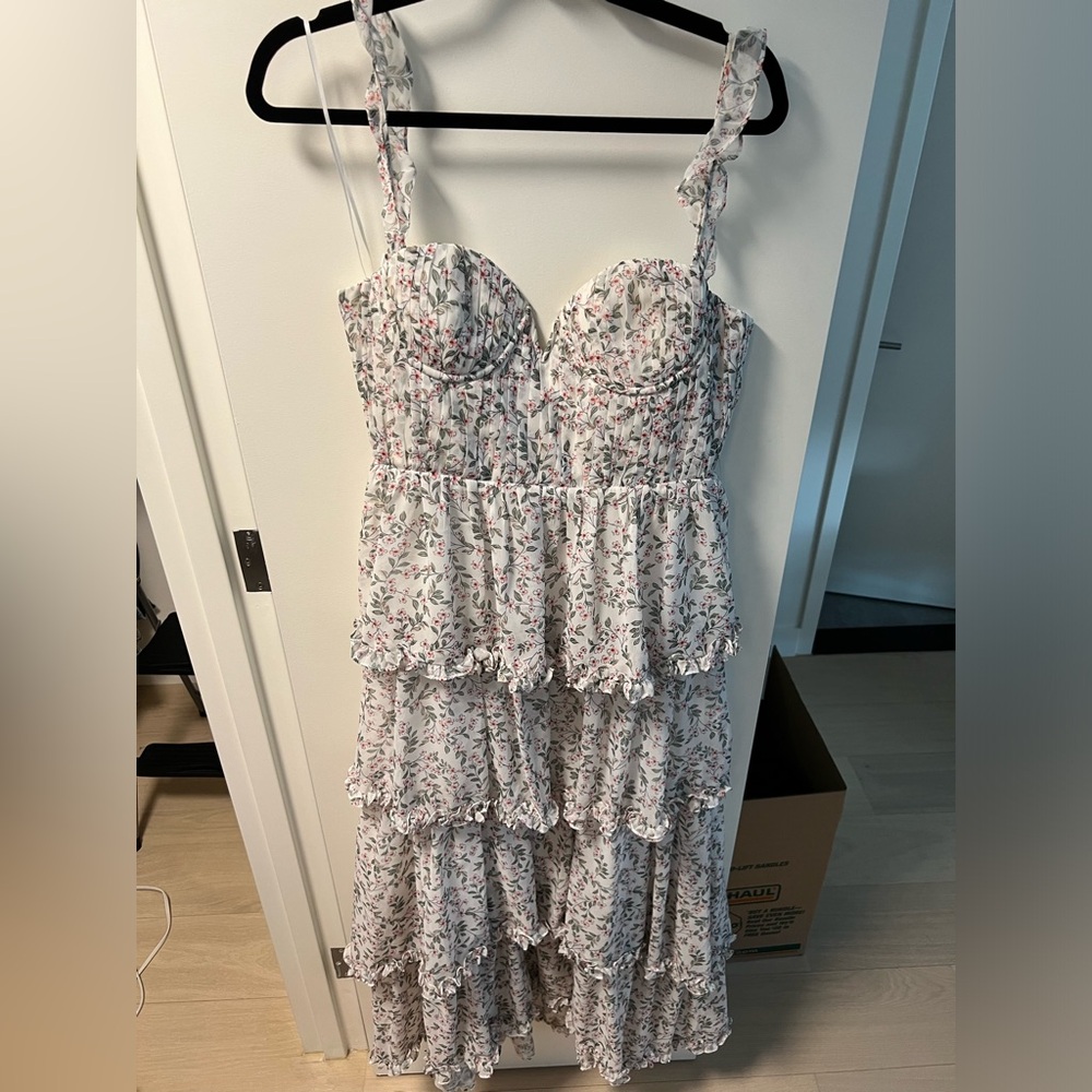 NWT Sau Lee Floral Corset dress